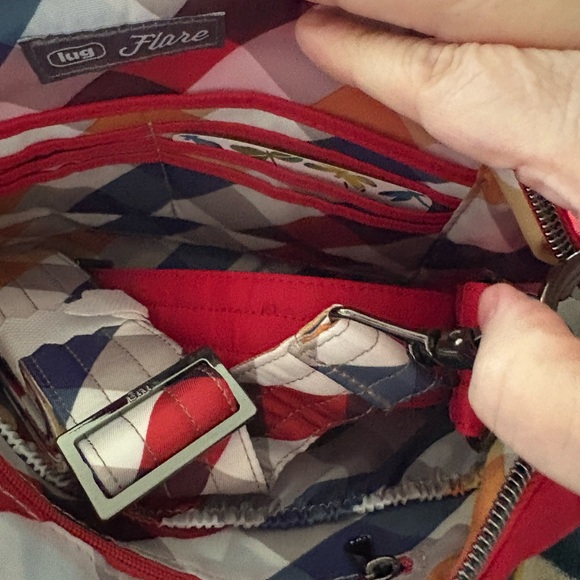 Lug flare 2 crossbody in poppy red - Picture 2 of 5